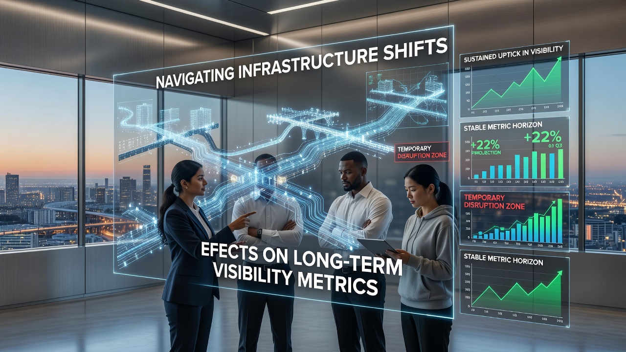 Navigating Infrastructure Shifts and Their Effects on Long-Term Visibility Metrics